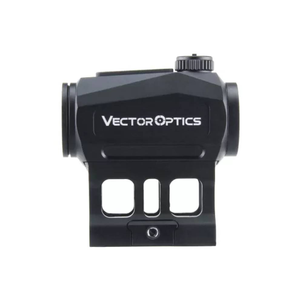 Коллиматорный прицел Vector Optics Scrapper 1x22 Solar Power Multi Reticles (закрытый, 2 MOA, метка точка красная, picatinny/weaver, IP67, в комплекте 2 кронштейна)