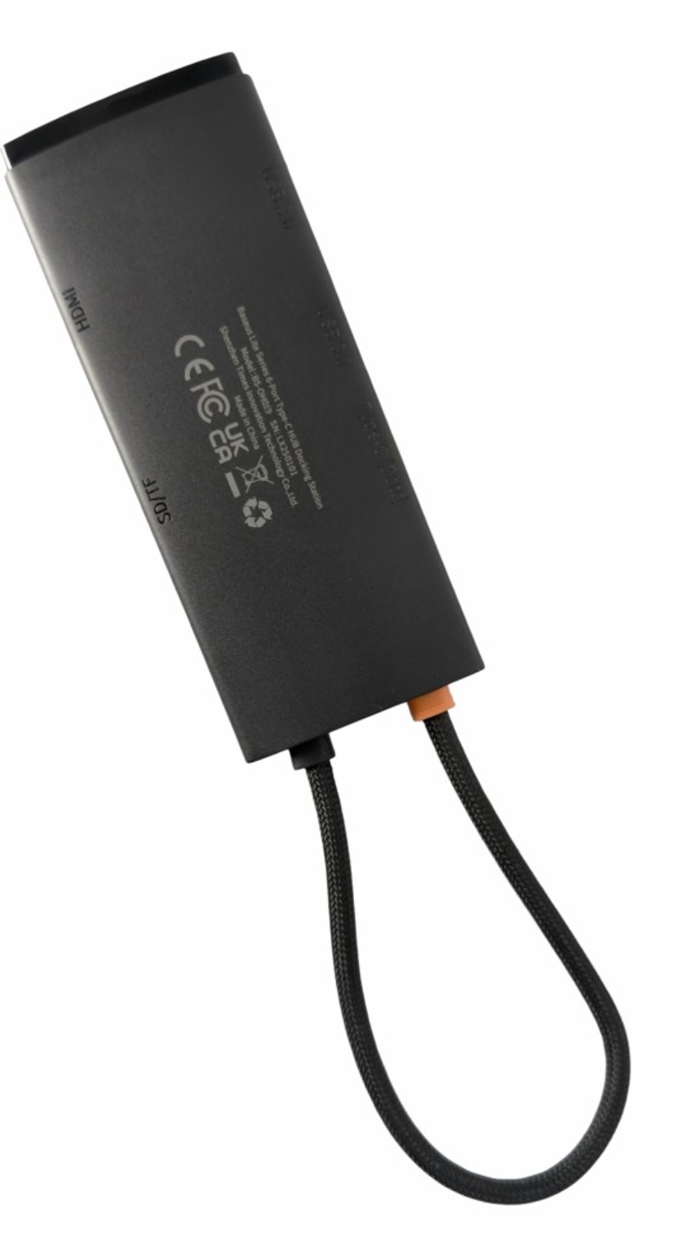 USB-C хаб Baseus Lite Series 6-in-1 WKQX050001 черный