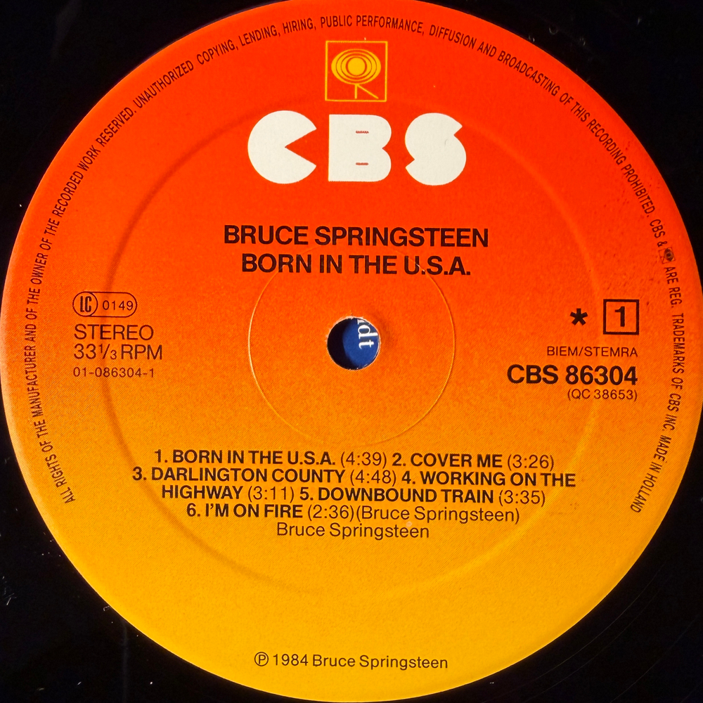 Bruce Springsteen - Born In The U.S.A. (Голландия 1984г.)