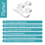 Пульт GRITT Practic 3кл. с таймером комплект: 1 пульт, 3 радиореле 1000Вт, A2403RT