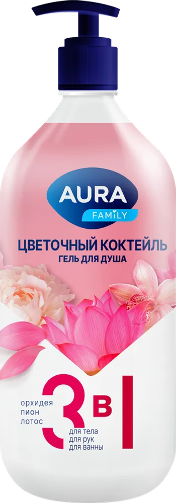 AURA FAMILY Гель для душа 1000мл