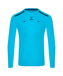 Футболка судейская с длинным рукавом DIVISION PerFormDRY Referee LS Tee, голубой