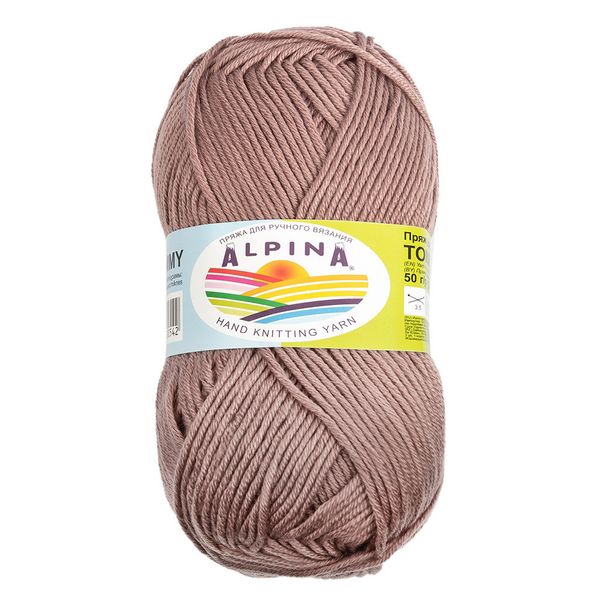 Пряжа Alpina Tommy / уп.10 мот. по 50г, 138м, 009 серо-коричневый