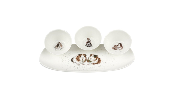 Набор салатников 3шт Royal Worcester Забавная фауна Морские свинки