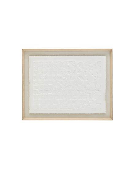 Tuk Картина из папье-маше белая 90 x 70 см
