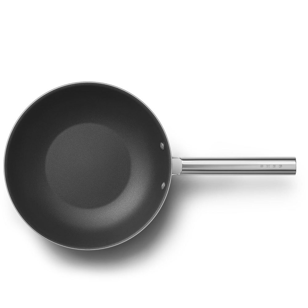 Сковорода Wok 30см Smeg красная