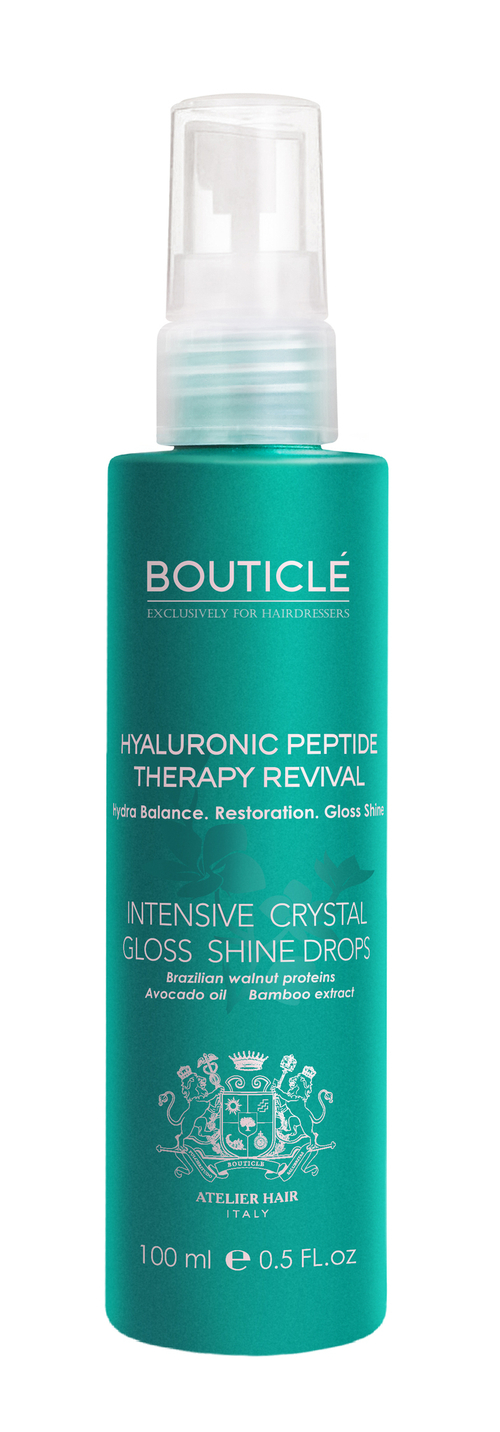 Bouticle "Intensive Crystal Shine Drops" Интенсивные кристальные капли для сильно поврежденных волос, 100 мл