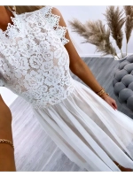 кружевное белое платье + plus size