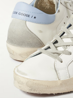 Кеды Женские GOLDEN GOOSE Superstar distressed leather and suede sneakers