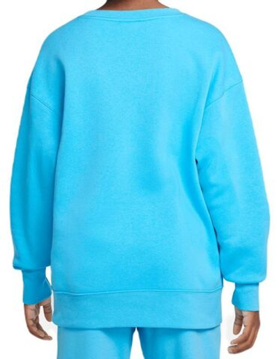 Кофта для девочки теннисная  Nike Sportswear Club Fleece - baltic blue/white