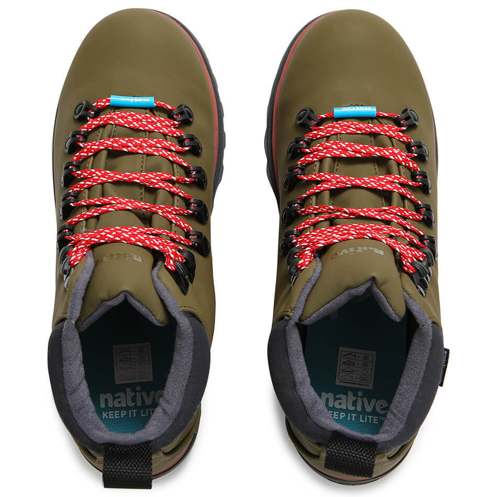 Ботинки Native Fitzsimmons Treklite Utili Green / Spice Red / Onyx Black