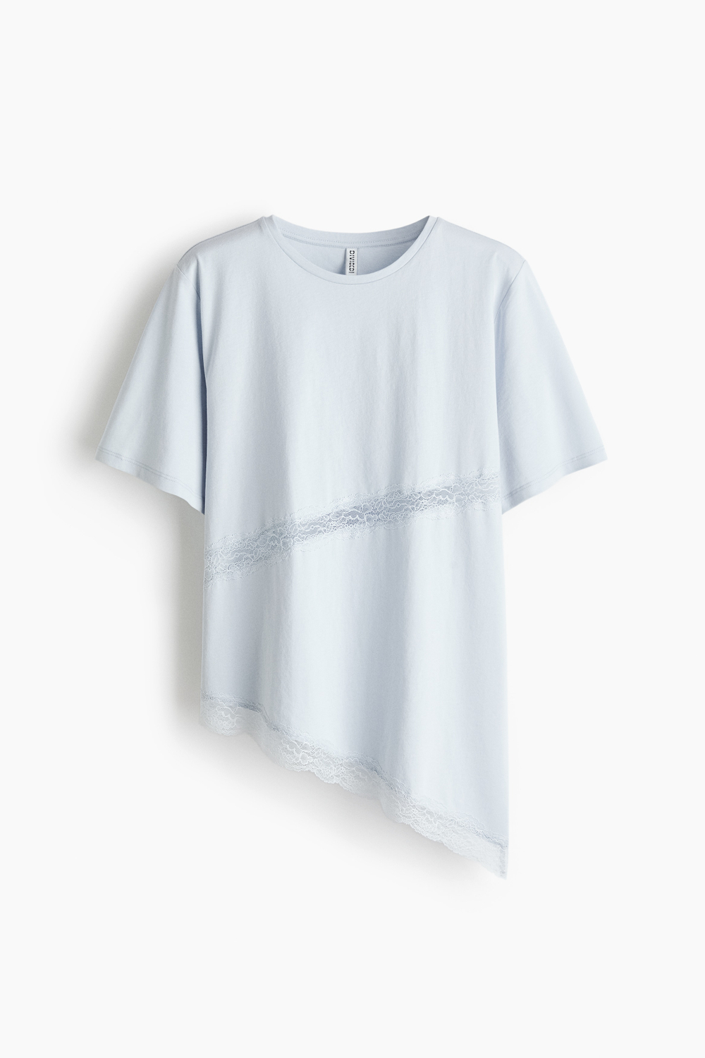 Футболка с кружевной лентой — стандартная длина - H&M