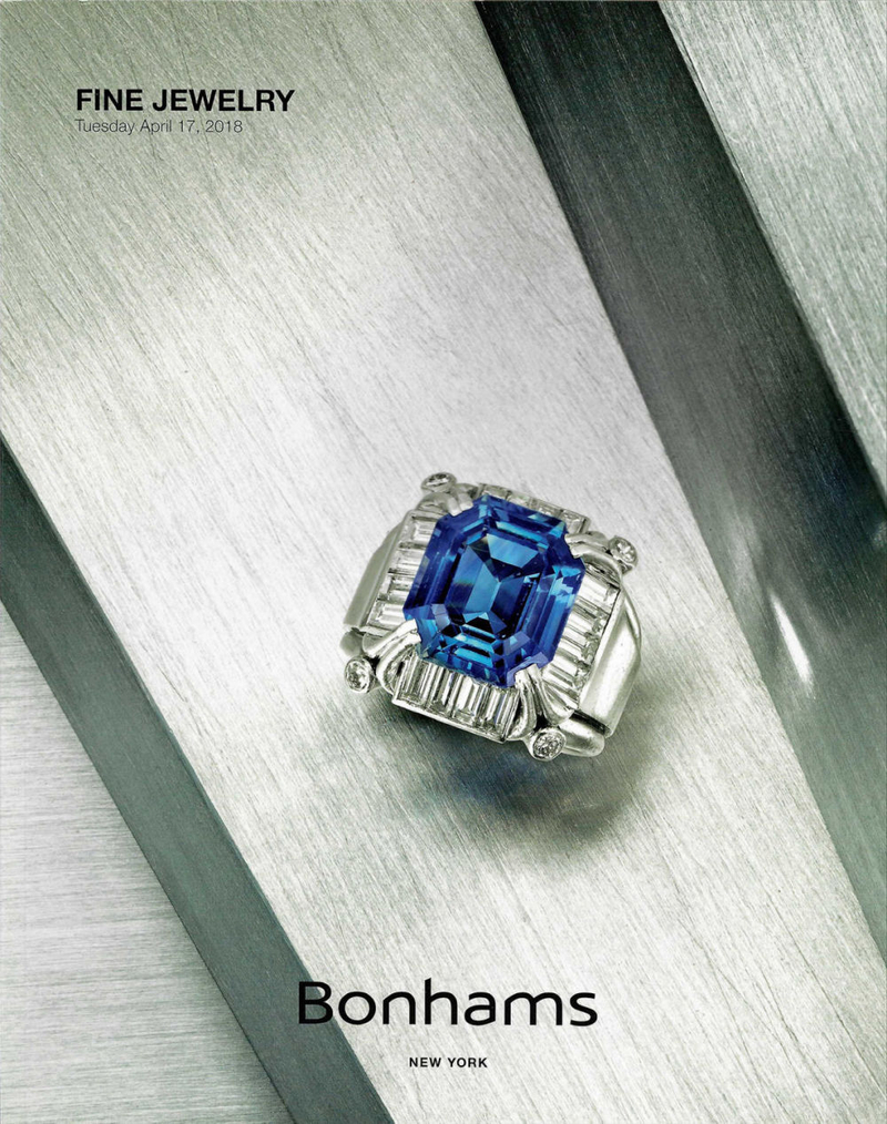 Каталог аукциона Bonhams, Нью-Йорк, Высокое ювелирное искусство от 17 апреля 2018 года