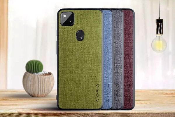 Тканевый чехол Aioria для Google Pixel 4a (Синий)