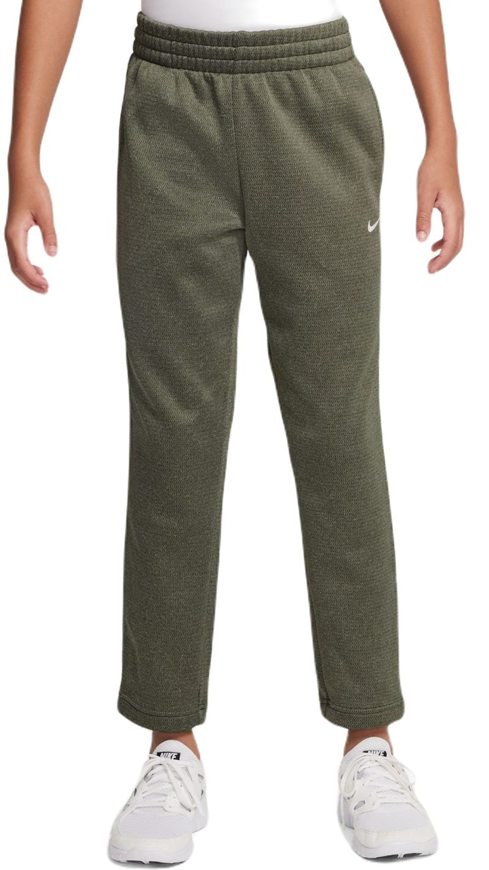 Детские теннисные брюки Nike Kids Therma-FIT Winterized - cargo khaki/white