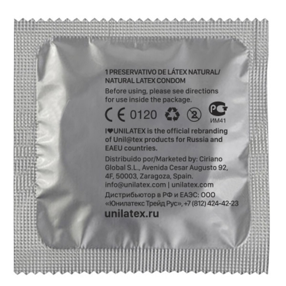 Презервативы с точками Unilatex Dotted 3шт