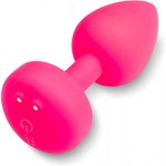 Gvibe Gplug Small - Инновационная маленькая дизайнерская пробка с вибрацией, 8х2.8 см (розовая)