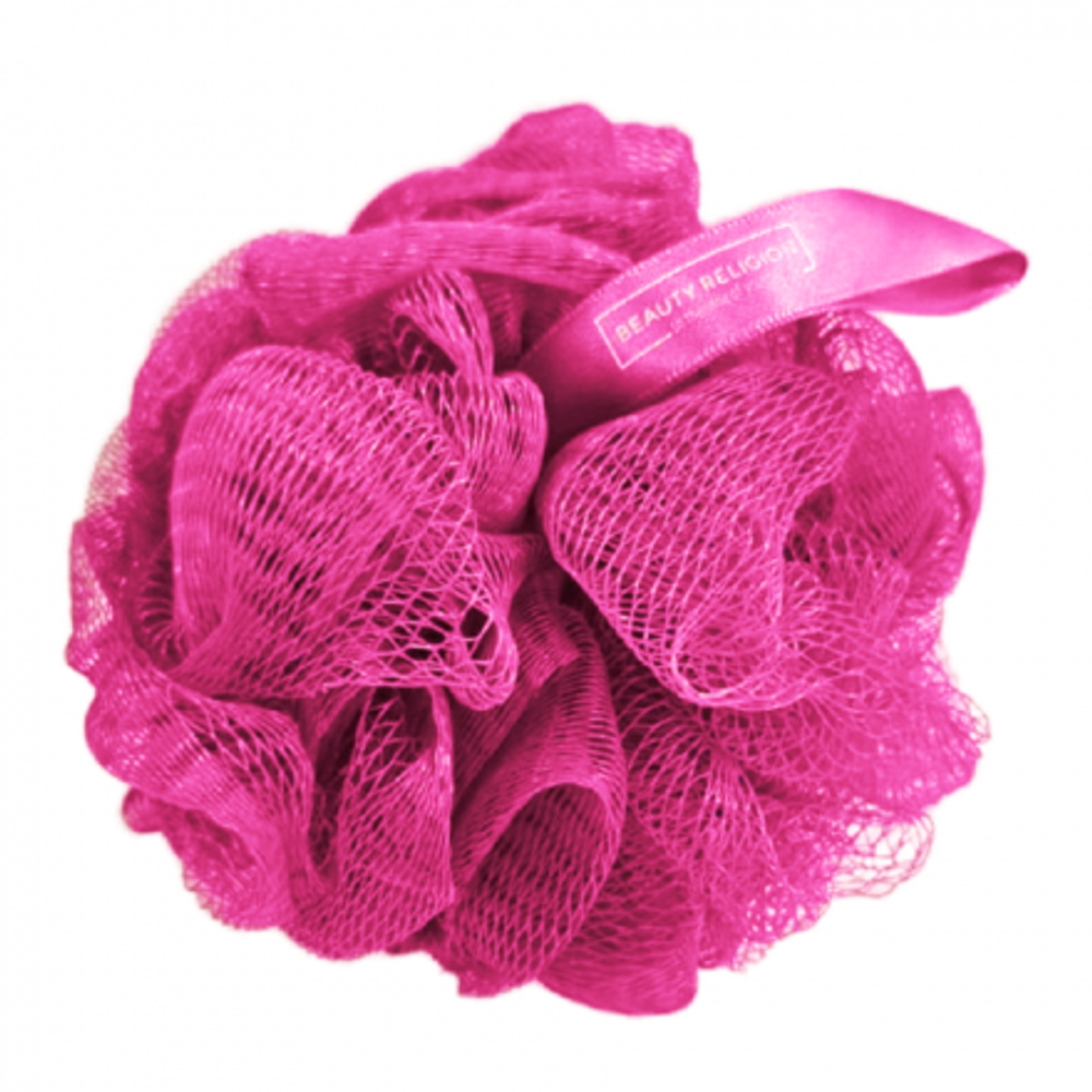 Мочалка-облако для тела "Фуксия" BEAUTY RELIGION Washcloud Fuchsia