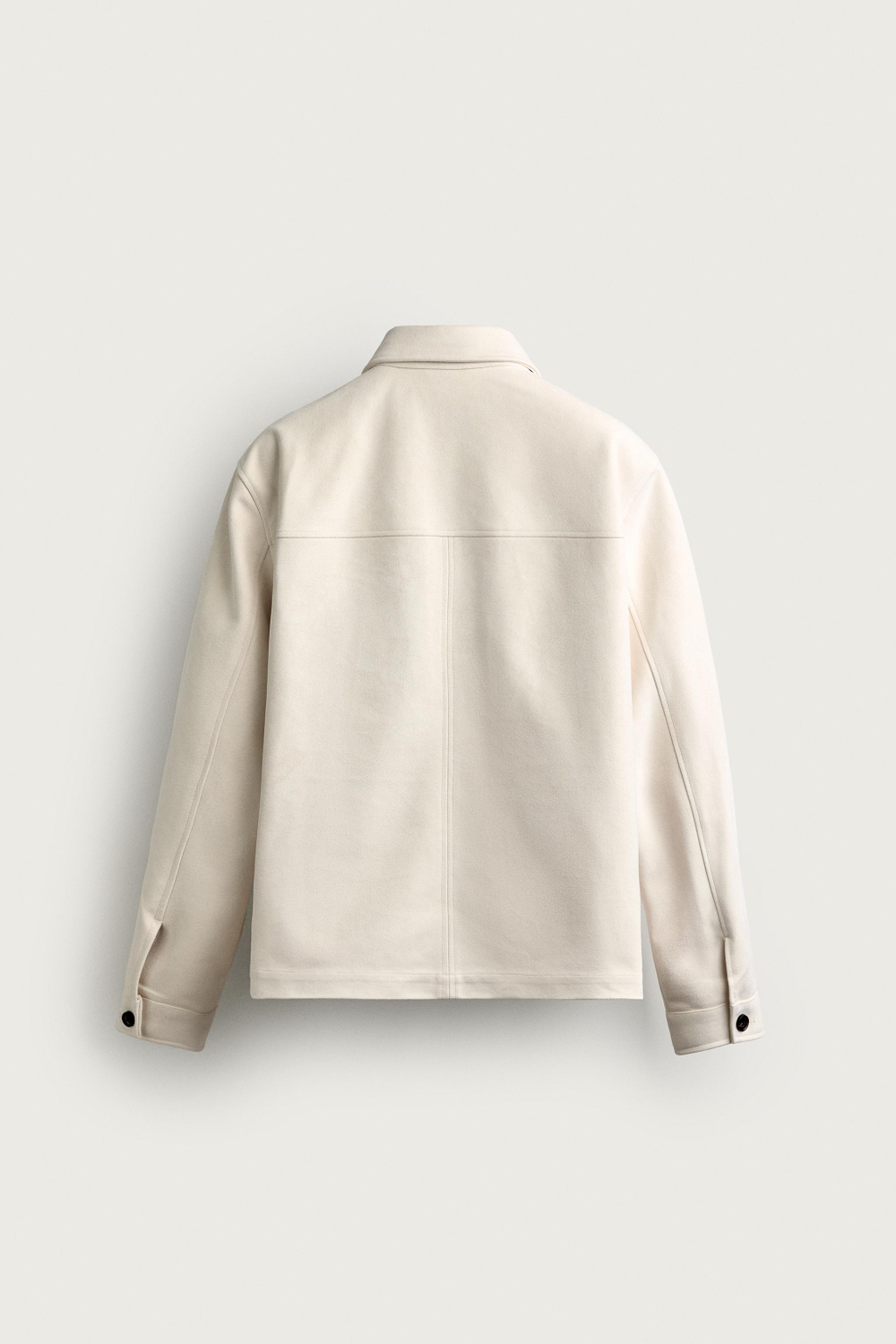 КУРТКА-РУБАШКА КЛАССИЧЕСКОГО КРОЯ ИЗ ИСКУССТВЕННОЙ ЗАМШИ — ZARA