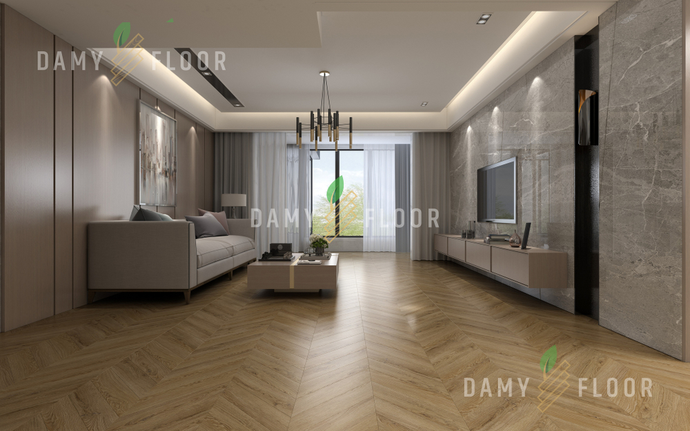 LVT-плитка Damy Floor DF04-Ch LVT Лувр/Louvre