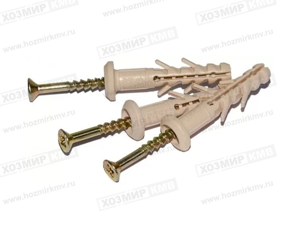 дюбель с шурупом ГРИБОК SM-G 6 * 80 (100 шт.)