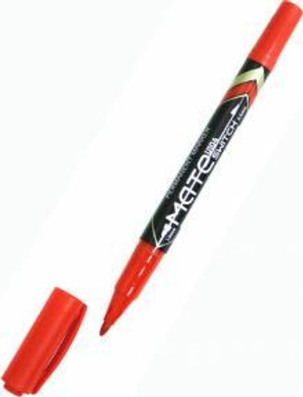 Marker Deli MateSwitch permanent qırmızı 0,51mm 2li EU10440