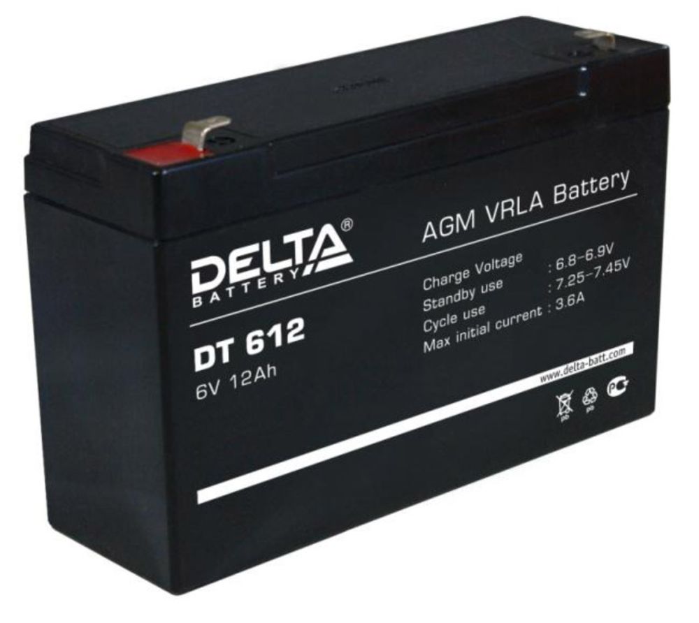 DELTA DT 612 аккумулятор DELTA DT 612 аккумулятор