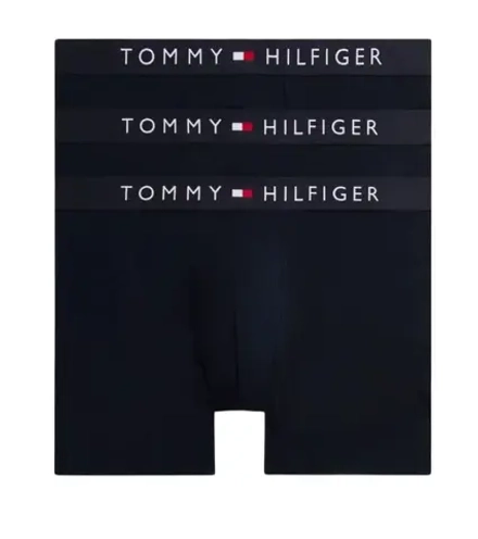 Боксерки теннисные Tommy Hilfiger Stretch Cotton Boxer Briefs 3P - navy blue/navy blue/navy blue