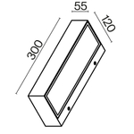 Уличный настенный светодиодный светильник Maytoni Lot O428WL-L20GF3K