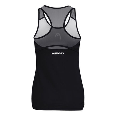 Женская теннисная майка HEAD Play Tech Tank Top Women - Black, White
