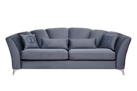 Диван треxместный 95x100x250см Garda Decor Annette велюровый бирюзовый