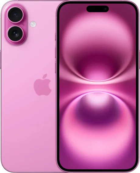 Смартфон Apple iPhone 16 128 ГБ Розовый (nano SIM+eSIM) Pink