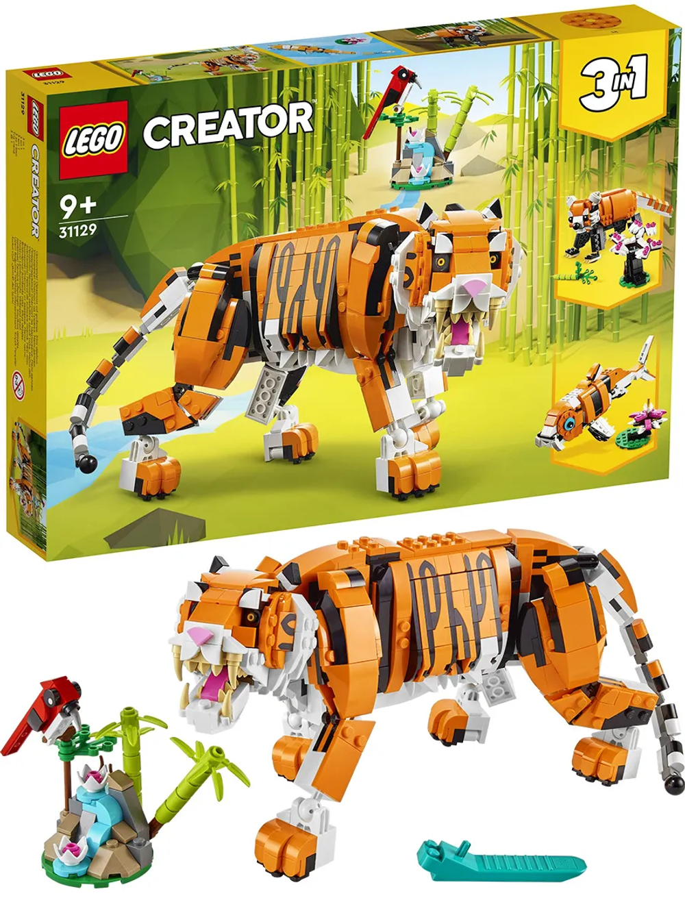 Конструктор Лего Креатор Величественный тигр | LEGO Creator Majestic Tiger 31129, набор 755 деталей (9+)