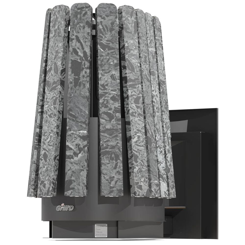 Дровяная банная печь Grill'D Cometa Vega 450 Long Max Stone Pro (Серпентинит)