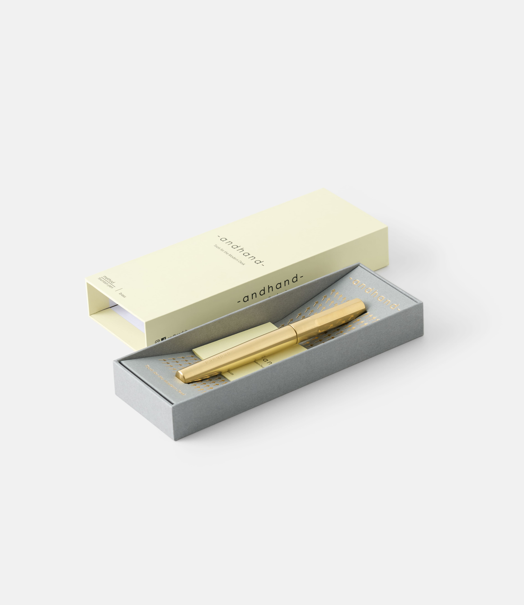 Andhand Method Fountain Pen Brass — перьевая ручка из латуни с конвертером