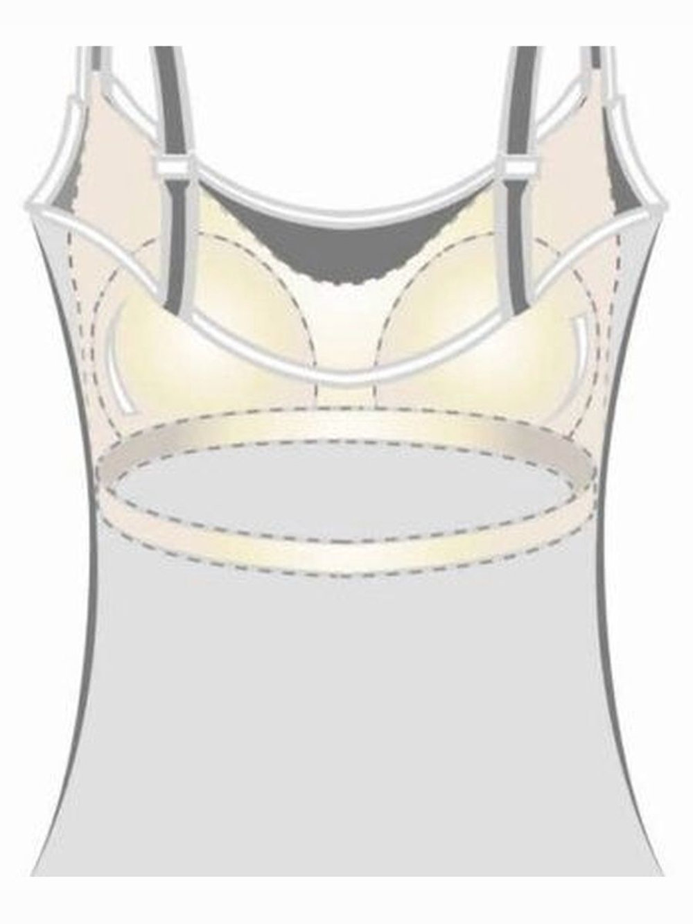 Топ ортопедический со встроенным лифом Fashion Top черный Amoena