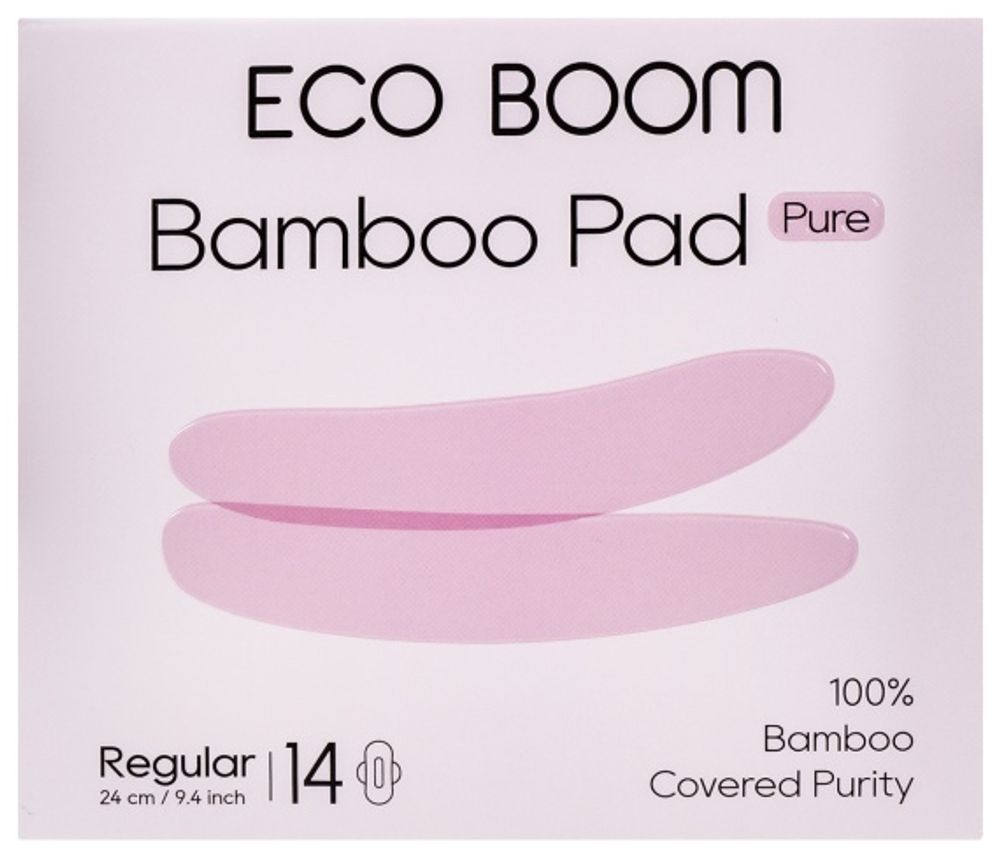 Бамбуковые гигиенические прокладки 240 мм 14шт/уп (ECO BOOM)