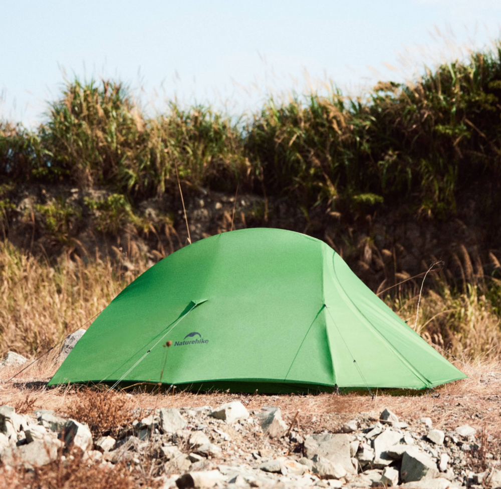 Палатка Naturehike Cloud Up Base 1-местная, алюминиевый каркас, сверхлегкая, зеленая, CNK2450WS032-1BGR