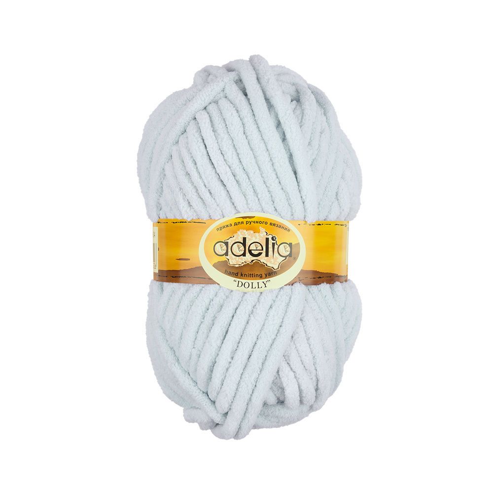 Пряжа Adelia Dolly / уп.5 мот. по 100г, 40м, 04 св.голубой Пряжа Adelia Dolly / уп.5 мот. по 100г, 40м, 04 св.голубой