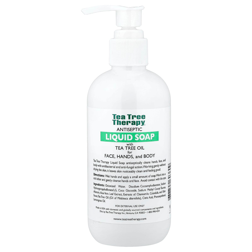 Tea Tree Therapy, антисептическое жидкое мыло с маслом чайного дерева, 236 мл (8 жидк. унций)