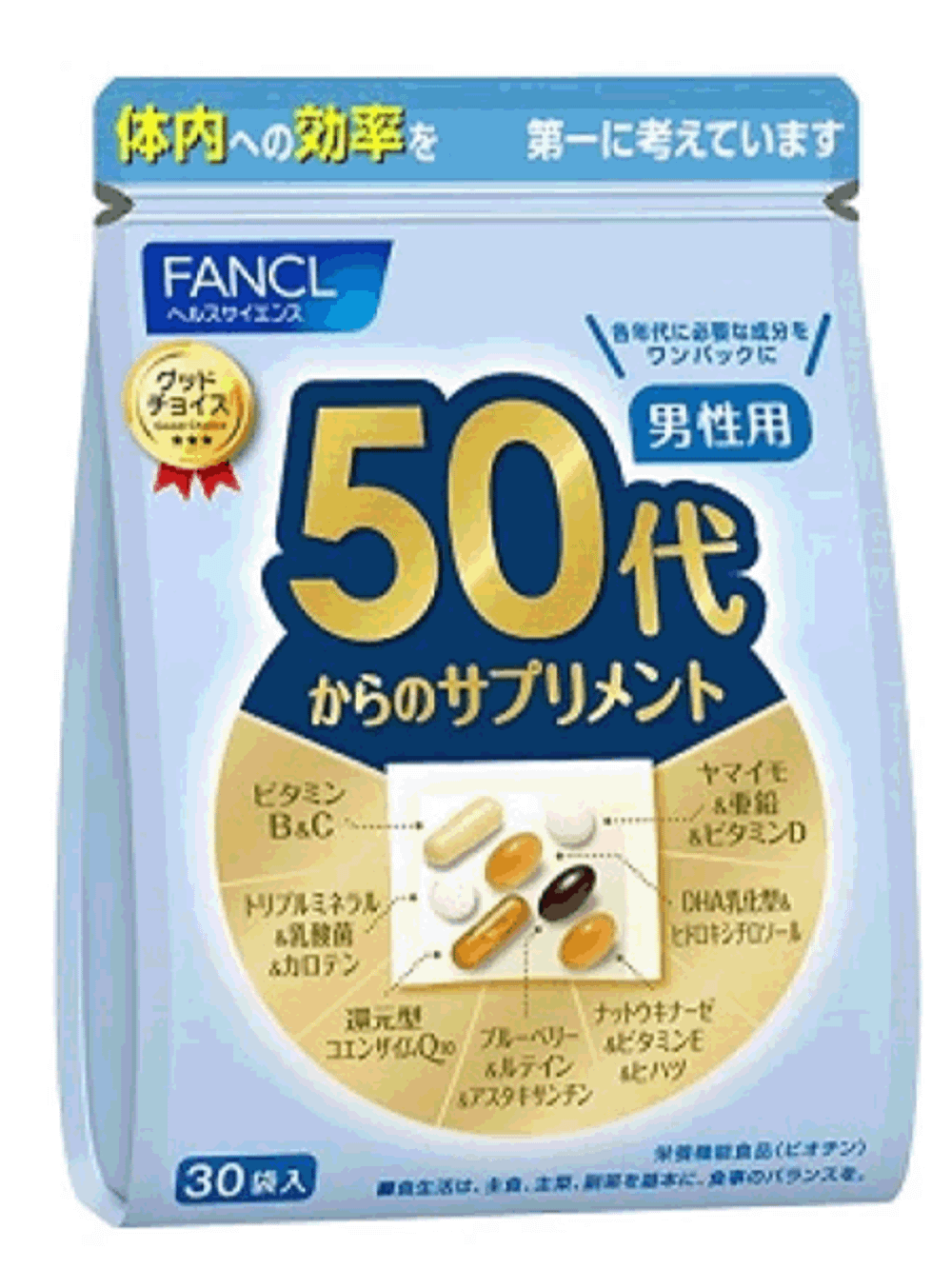 Витаминный комплекс для мужчин от 50 лет, FANCL