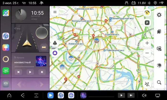 Магнитола для Toyota RAV4 XA40 2012-2019 - Kuberg OL-9607 (кнопки и крутилки) Android 13, Быстрая, CarPlay, 4G SIM-слот