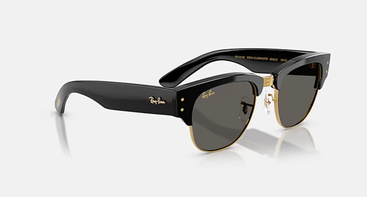 RAY-BAN MEGA CLUBMASTER BLACKED OUT COLLECTION RB0316S 6826J5