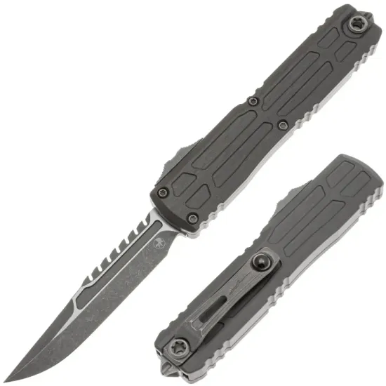 Нож Microtech Ultratech Gen III EX-ZBP Interceptor Sawback Bowie 1117EX-10APNCS - рукоять алюминий, сталь - M390MK