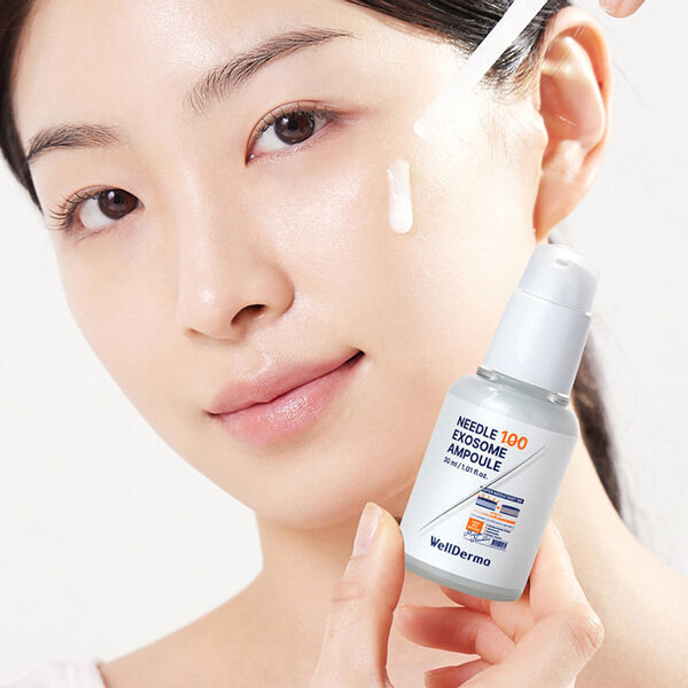 Ампульная сыворотка с микроиглами WellDerma Needle 100 Exosme Ampoule, 30мл