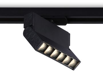 Трековый однофазный светодиодный светильник 6W 4200K 24° GL6814 BK чёрный Track System Ambrella