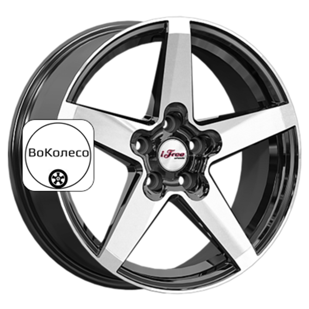 6,5x17/5x114,3 ET37 D66,6 Токен (КС1127) Блэк Джек iFree