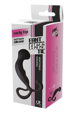 Черный массажер простаты Fantasstic Prostate Stimulator - 13,5 см. (Цвет: черный)