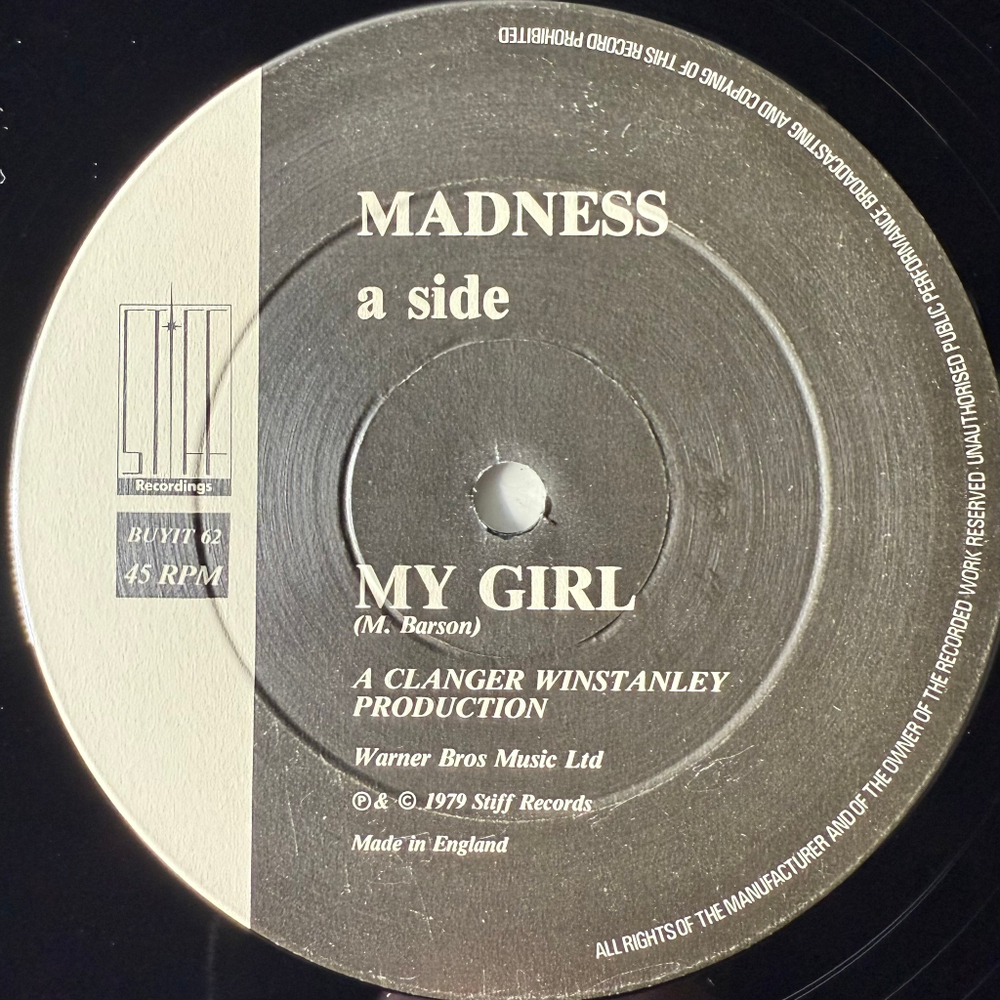 Madness ‎– My Girl (Англия 1980г.) 12", 45 RPM