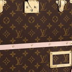 LOUIS VUITTON NEO Coated Canvas Portable Briefcase Women"s Pink/Brown
